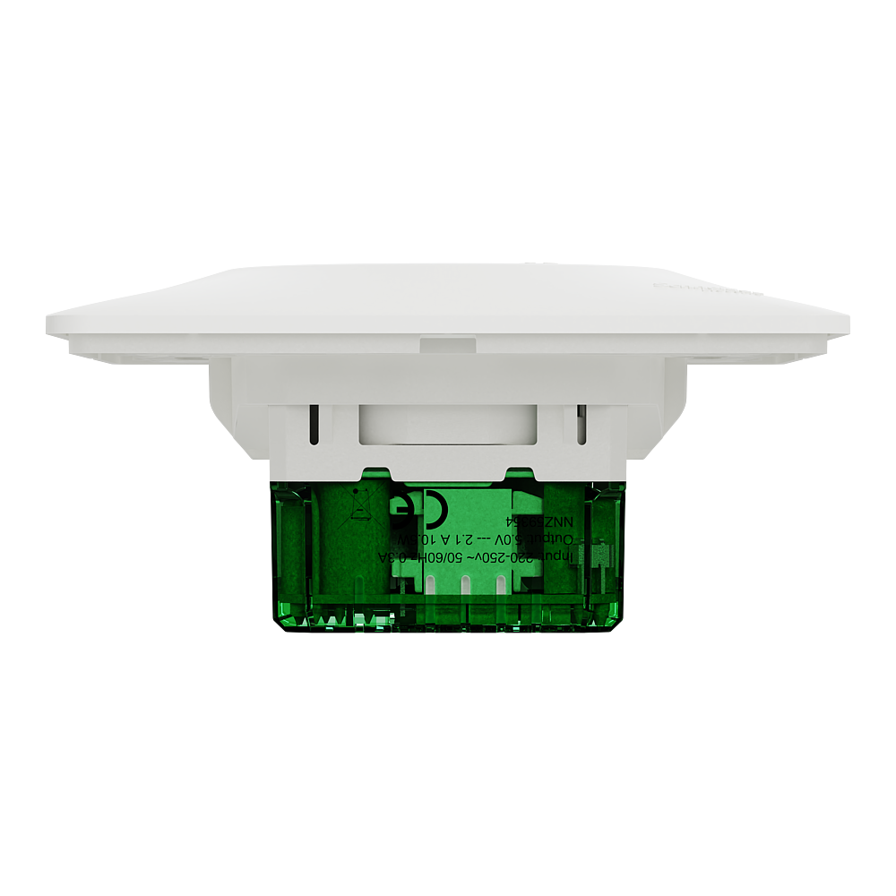 Combi 2P+T affl + USB-C Blanc